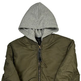 Unbranded Bomber Jacket - Large Green Polyester