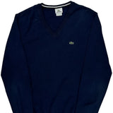 Lacoste Sweater - Large Navy Cotton