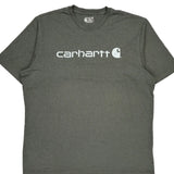 Loose Fit Carhartt Spellout T-Shirt - 2XL Gray Cotton