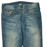 True Religion Boot Cut Jeans - 32W UK 10 Light Wash Denim