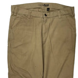 Carhartt Trousers - 38W 32L Khaki Cotton
