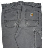 Carhartt Carpenter Pants - 34W 34L Gray Cotton Blend