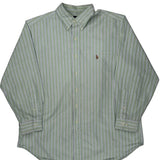 Ralph Lauren Striped Shirt - XL Green Cotton