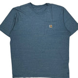 Carhartt T-Shirt - XL Blue Cotton