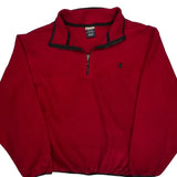 Champion 1/4 Zip Fleece - 2XL Red Polyester