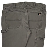 Dickies Carpenter Trousers - 36W 32L Grey Cotton Blend