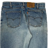 550 Orange Tab Levis Jeans - 34W 30L Blue Cotton
