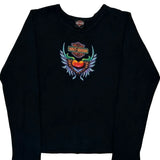 Las Vegas Harley Davidson Graphic Long Sleeve T-Shirt - XL Black Cotton