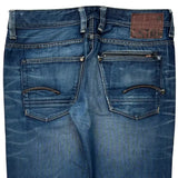 G-Star Slim Fit Jeans - 36W 31L Dark Wash Cotton