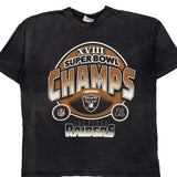 Las Vegas Raiders Nfl Graphic T-Shirt - Medium Black Cotton