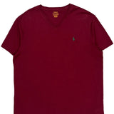 Ralph Lauren T-Shirt - XL Burgundy Cotton