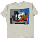 1988 Single Stitch Picasso T-Shirt - Large Cream Cotton