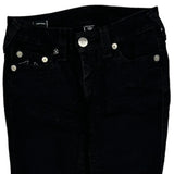 True Religion Skinny Jeans - 25W UK 4 Black Cotton Blend