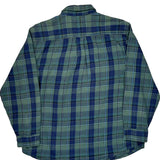 Dickies Checked Flannel Shirt - 2XL Blue Cotton