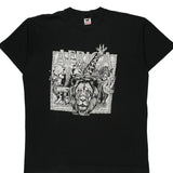 Africa Wildlife Fruit Of The Loom Graphic T-Shirt - XL Black Cotton
