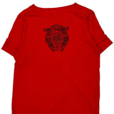 Motorcycle Harley Davidson T-Shirt - Medium Red Cotton