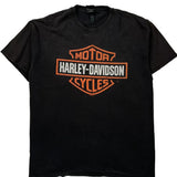 Dubai Harley Davidson Graphic T-Shirt - Large Black Cotton