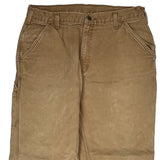 Carhartt Double Knee Carpenter Trousers - 35W 30L Brown Cotton