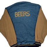 Beers Holloway College Varsity Jacket - Large Beige Denim