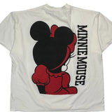 Minnie Mouse Disney Cartoon T-Shirt - 4XL Black Cotton