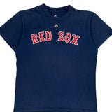 Red Sox Majestic Mlb T-Shirt - Medium Navy Cotton