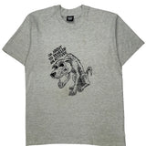 Screen Stars Single Stitch T-Shirt - Large Grey Cotton Blend