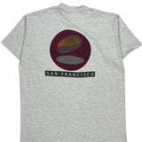 Single Stitch San Francisco Fruit Of The Loom Graphic T-Shirt - XL Gray Cotton