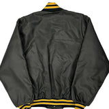 Made In USA Richard A. Leslie College Varsity Jacket - Large Gray Polyester