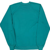 Moose In Forest Print Jerzees Graphic Sweatshirt - Large Green Cotton