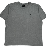 Polo By Ralph Lauren T-Shirt - Large Gray Cotton Blend