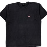 American Flag Patch Polo By Ralph Lauren T-Shirt - Large Black Cotton