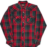 Wrangler Checked Flannel Shirt - Large Green Cotton