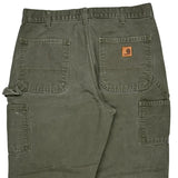 Carhartt Carpenter Trousers - 32W 30L Green Cotton