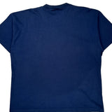 Single Stitch Unbranded Graphic T-Shirt - Large Navy Cotton