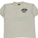 1993 Oneita Graphic T-Shirt - XL White Cotton