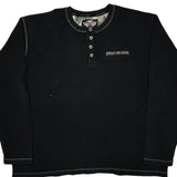 An American Legend Harley Davidson Graphic Long Sleeve T-Shirt - 2XL Black Cotton