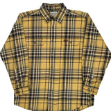 Carhartt Checked Flannel Shirt - Large White Cotton