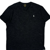 Polo By Ralph Lauren V-Neck T-Shirt - XL Black Cotton