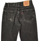 505 Levis Jeans - 32W 30L Black Cotton