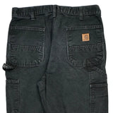 Carhartt Carpenter Trousers - 32W 34L Black Cotton