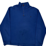 Polo By Ralph Lauren 1/4 Zip - XL Blue Cotton