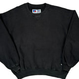 Russell Athletic Sweatshirt - Large Black Cotton