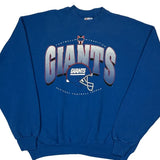 Giants Hanes Football Sweatshirt - 2XL Blue Cotton Blend