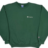 Champion Sweatshirt - Large Green Cotton