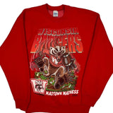Wisconsin Badgers Salem Graphic Sweatshirt - Large Red Cotton