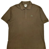 Lacoste Polo Shirt - 2XL Brown Cotton