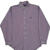 Ralph Lauren Checked Shirt - Medium Purple Cotton