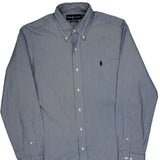Ralph Lauren Striped Shirt - Medium Blue Cotton