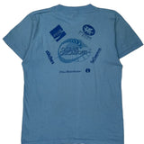 Wnwz-Fm Presents Hands Across The Beach Screen Stars Single Stitch T-Shirt - Large Blue Cotton Blend