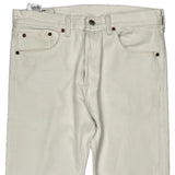 501 Levis Jeans - 32W 30L White Cotton